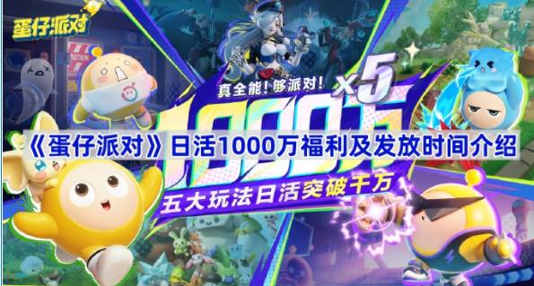 蛋仔派对日活1000万福利活动指南-蛋仔派对日活1000万福利活动有什么