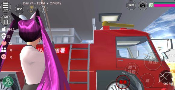 樱花校园模拟器车辆实战效果