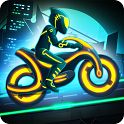 摩托车比赛：霓虹城的骑手