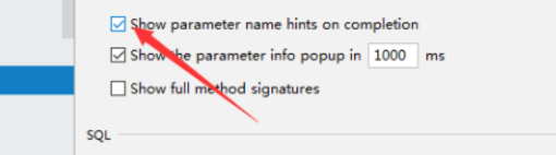 IntelliJ IDEA怎样设置在完成时显示参数名称提示
