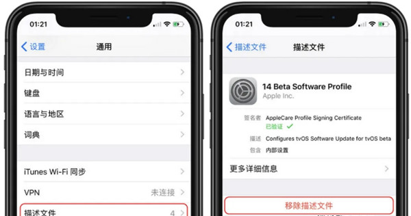 ios14测试版怎么安装正式版