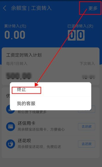 支付宝工资定时转入功能怎样启用