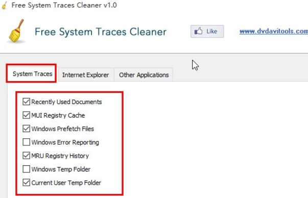 Free System Traces Cleaner软件怎么清空系统痕迹
