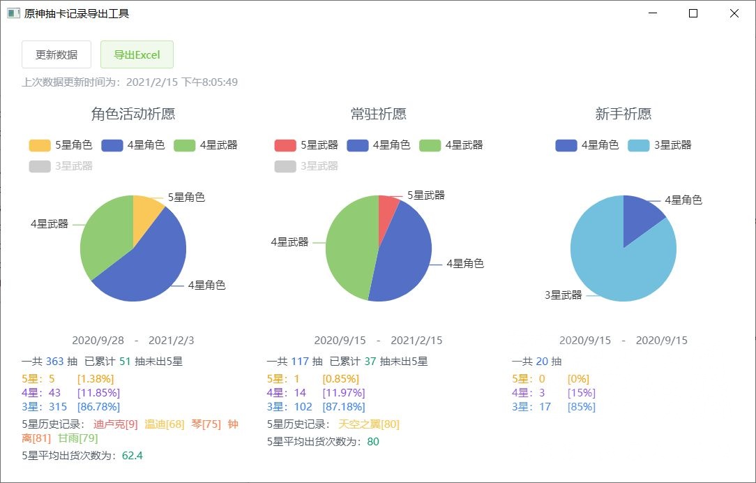 原神抽卡记录分析工具分享