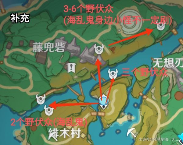 原神2.0版本稻妻锄地线路分享