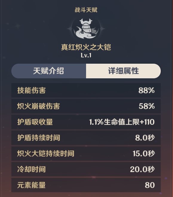 原神托马天赋技能属性是什么？