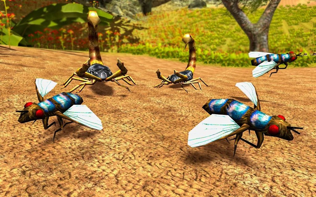 巨型毒液蝎子3D(Scorpion simulator)这款游戏是采用独特的动作冒险玩法为主的一个昆虫主题的游戏，